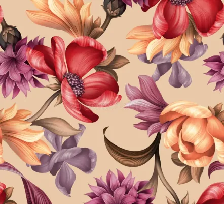seamless-floral-pattern-wild-red-purple-flowers-botanical-illustration-colorful-background-textile-design-141869534
